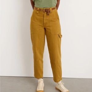 Alex Mill Phoebe Pant in Golden Khaki, Size 12, Carpenter Painter Pant